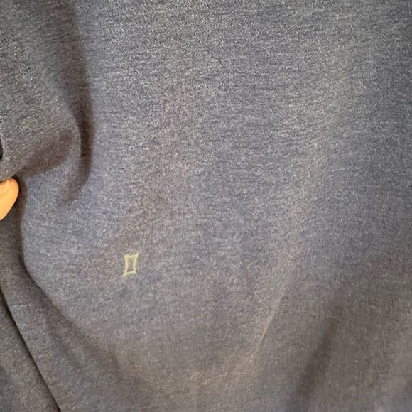 KIT AND ACE brushed long sleeve shirt. Deep blue. - Picture 9 of 10